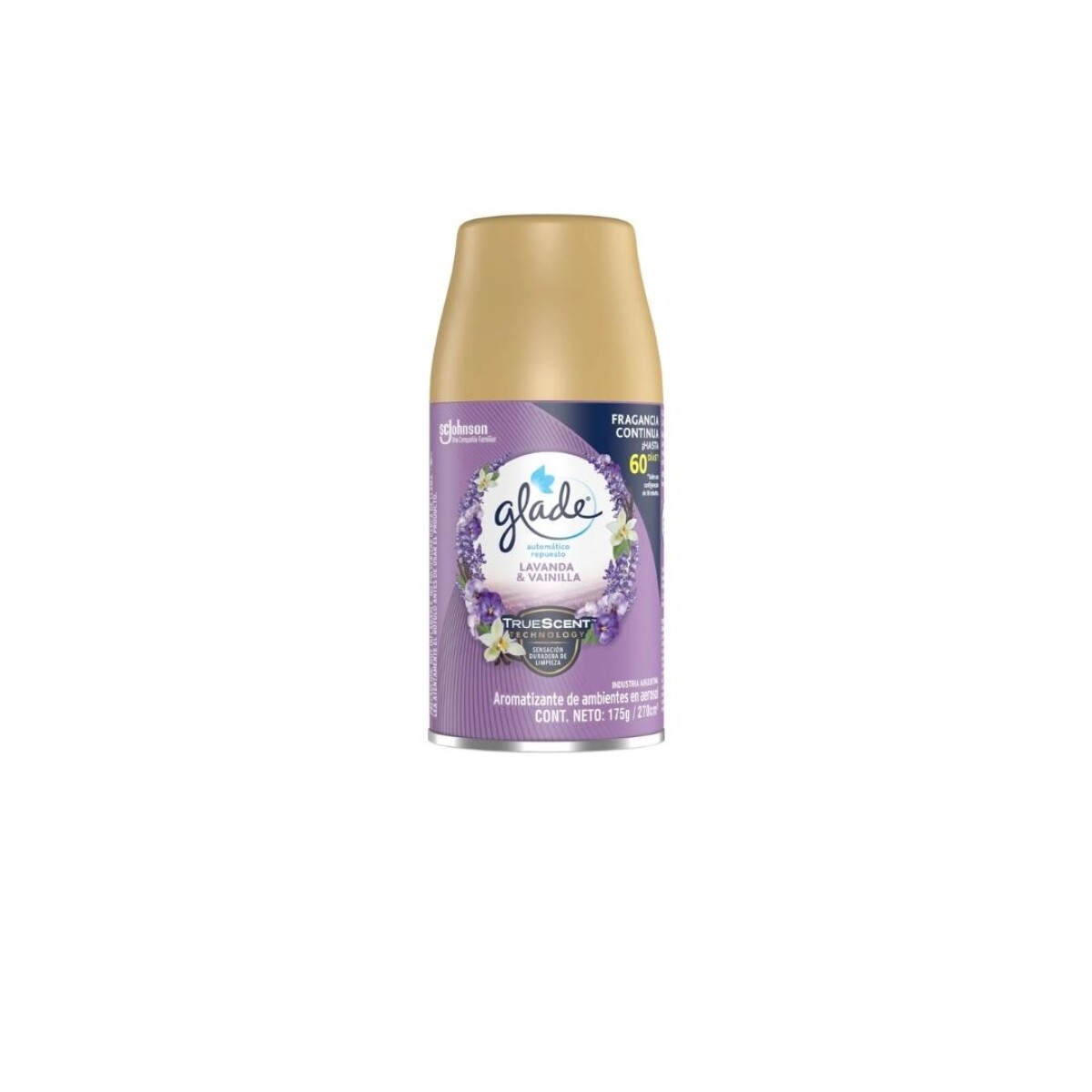 REPUESTO AROMATIZADOR GLADE AUTOM. LAVANDA VAINILLA, 175G 