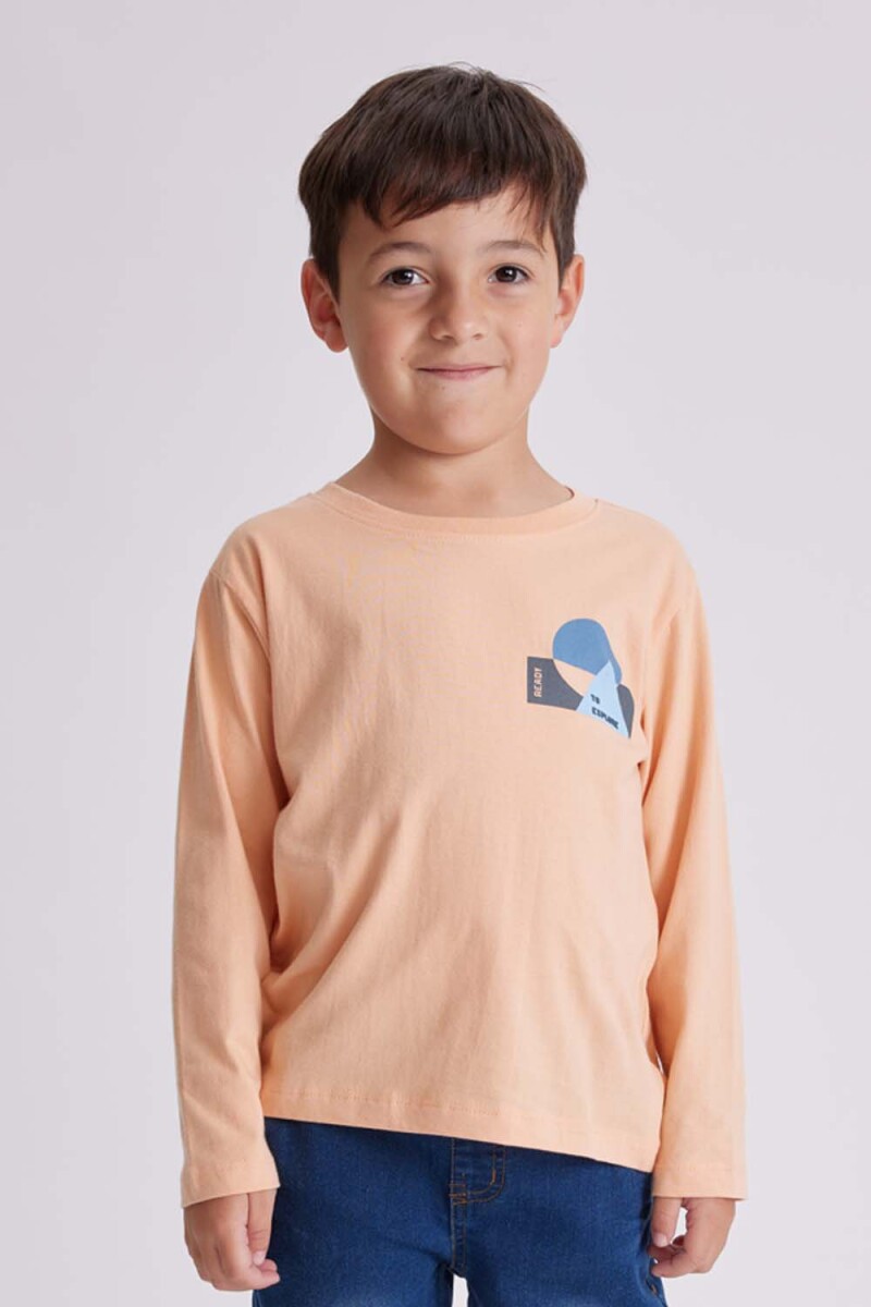 Remera manga larga - Salmón 