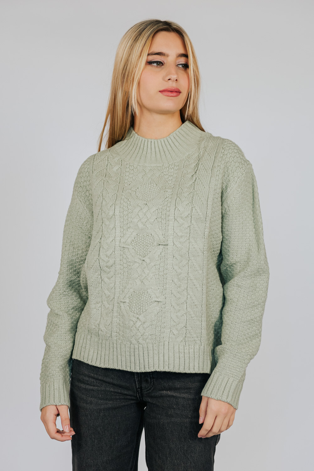 Sweater Aburi Verde Grisaceo