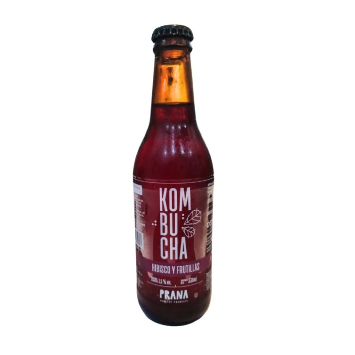 Kombucha hibisco y frutilla 330ml Prana 