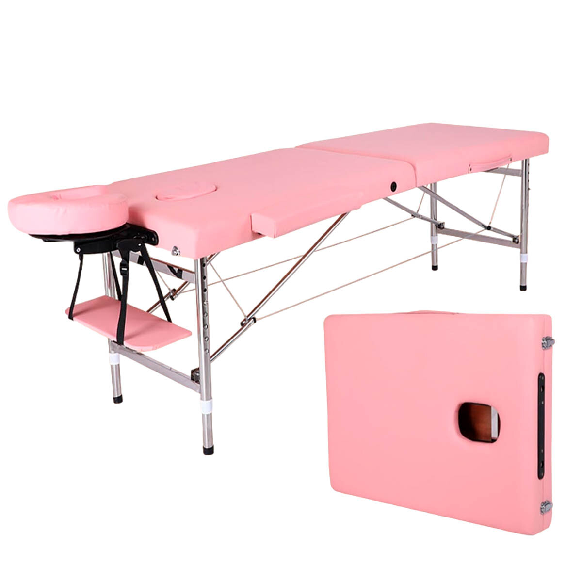 Camilla Masajes Plegable Regulable Profesional - Rosa 
