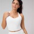 Tank Anywhere Cropped Built-In Bra Tank Mujer Classic White