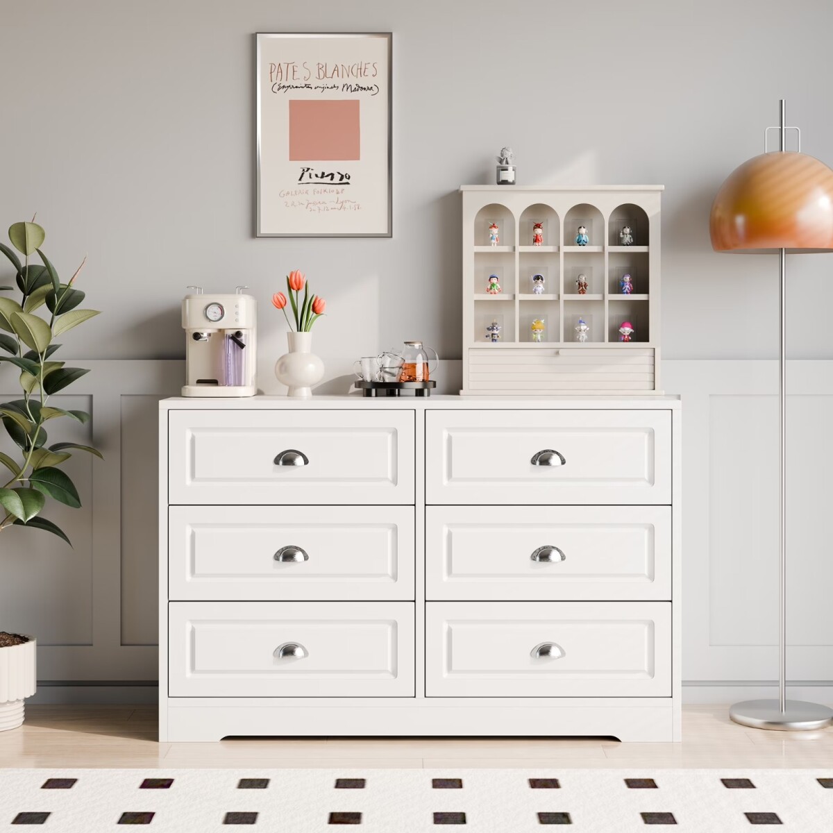 CÓMODA CAJONERA GUARDARROPA 6 CAJONES DORMITORIO 