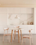 Silla Safina chapa de roble y madera maciza de caucho