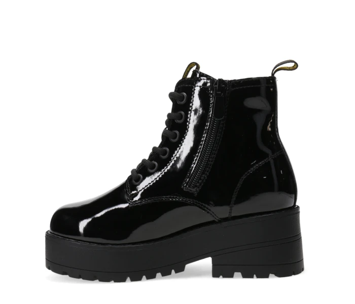 Bota MYRDAL de charol acordonada Charol/Black
