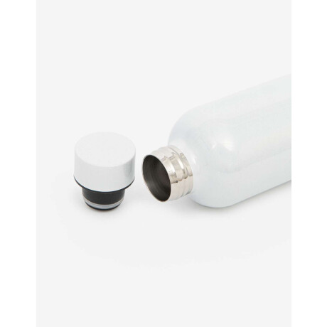 Botella Metálica Iridiscente Blanco Nacarado/perlado