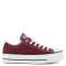 Championes Unisex Converse - All Star Ctas Plataforma Ox Bordó
