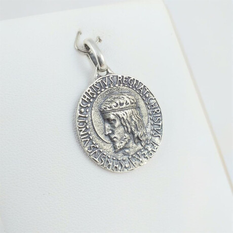 Medalla religiosa de Plata 925 Fino Cristo Antiguo
