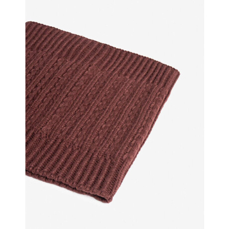 Cuello Tejido Marron Chocolate