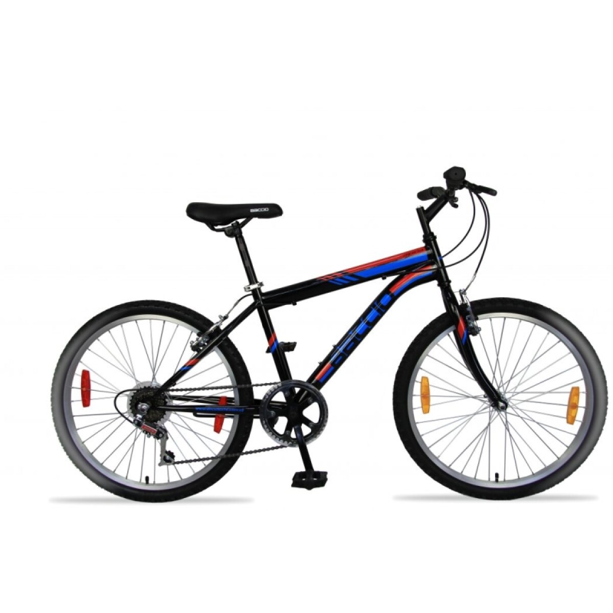 Bicicleta Baccio R.24 Niño Mtb Alpina - Negro/azul/rojo 