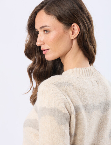 BUZO TEJIDO ESTAMPADO Verde