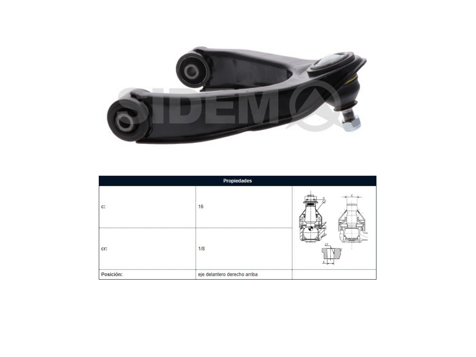 Parilla De Suspension Delantera Nissan D22 98-25 Der 