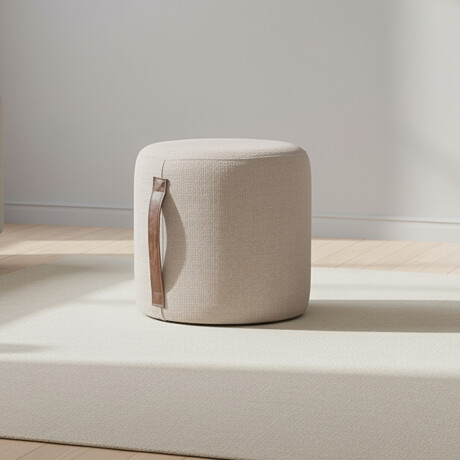 PUFF TELA NATURAL-BEIGE TERRA BEIGE