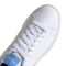 Championes de Mujer Adidas Advantage Blanco - Celeste