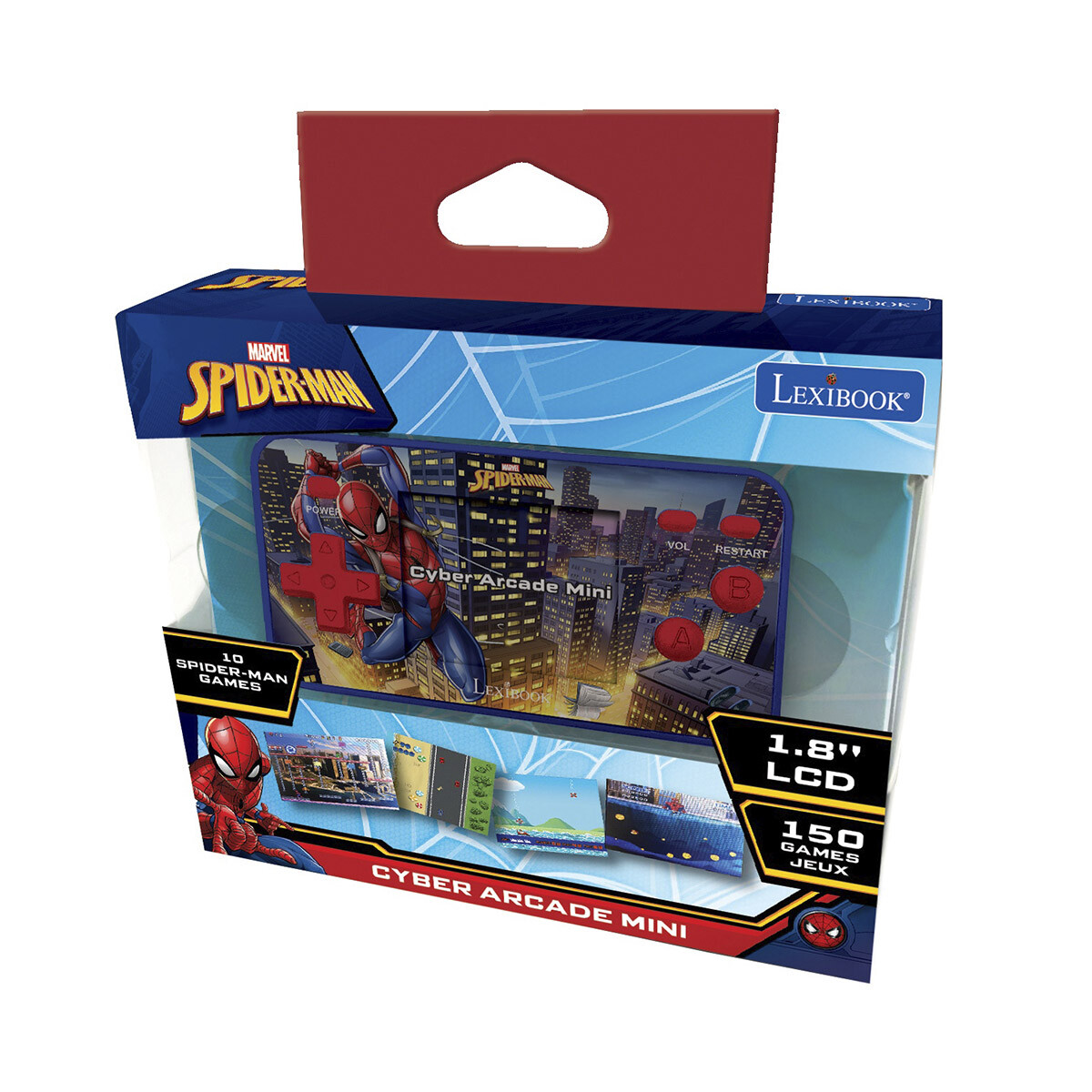 Mini Consola de Juegos Arcade LCD 1.8' Lexibook - Spiderman 