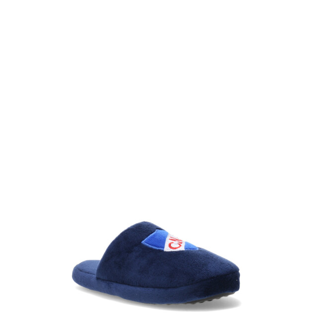 Pantuflas Infantiles Nacional CNdeF Slipper Azul Marino - Azul Real - Blanco