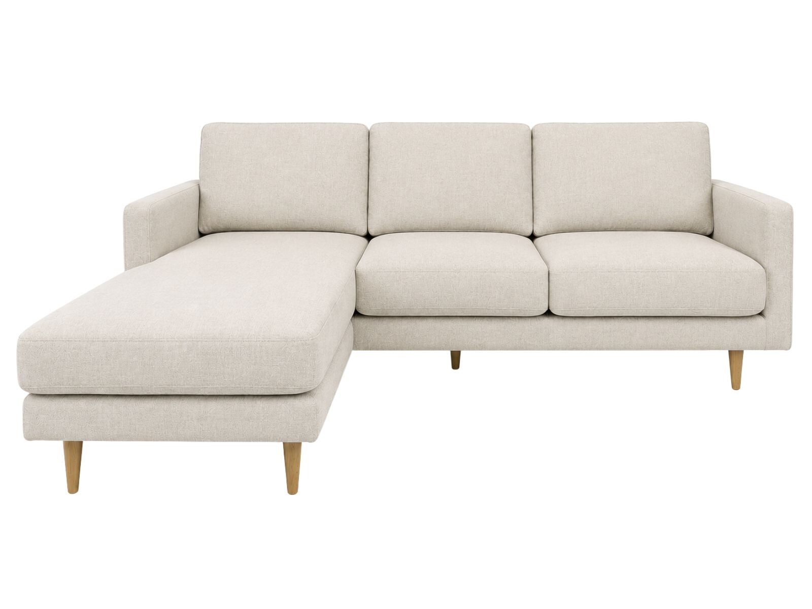 Sofá con Chaise PRADA - Beige Tela Rústica 
