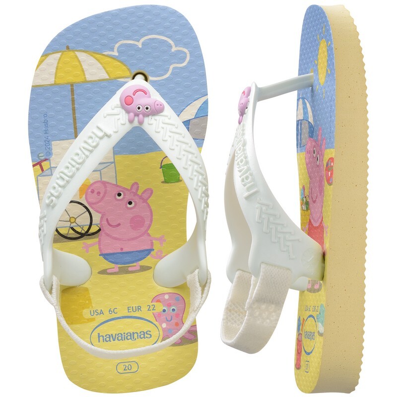 Ojotas Havaianas Baby Peppa Pig Beige