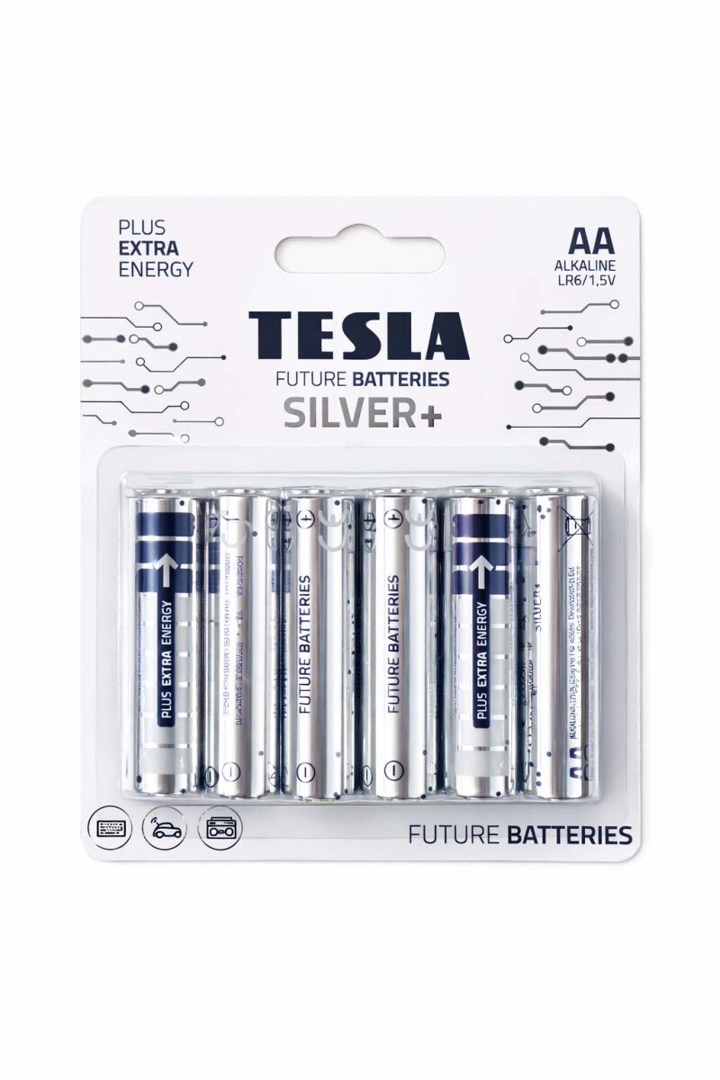 Tesla AA Silver Blister 6u 