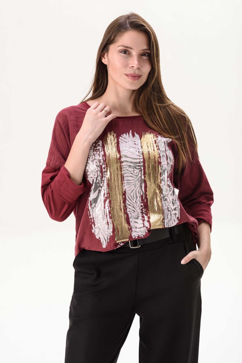 Blusa Serena - Bordó 