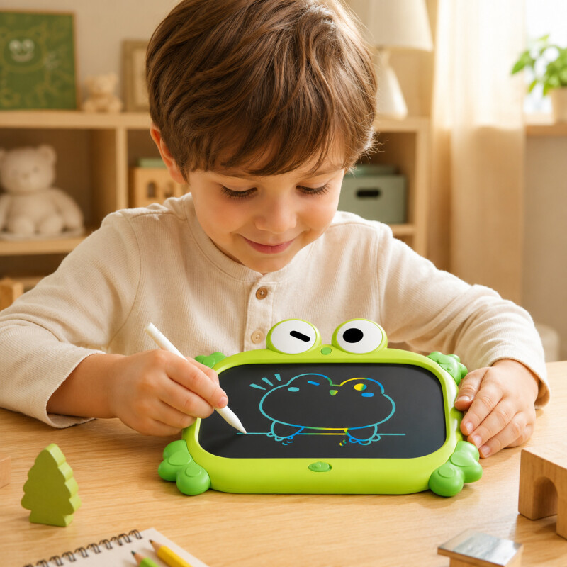 Pizarra Mágica Infantil Lcd Dibujo Reutilizable Tablet Rana