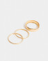 Pulseras Rígidas Sets De metal Set De Pulseras Rígidas Doradas - Dorado