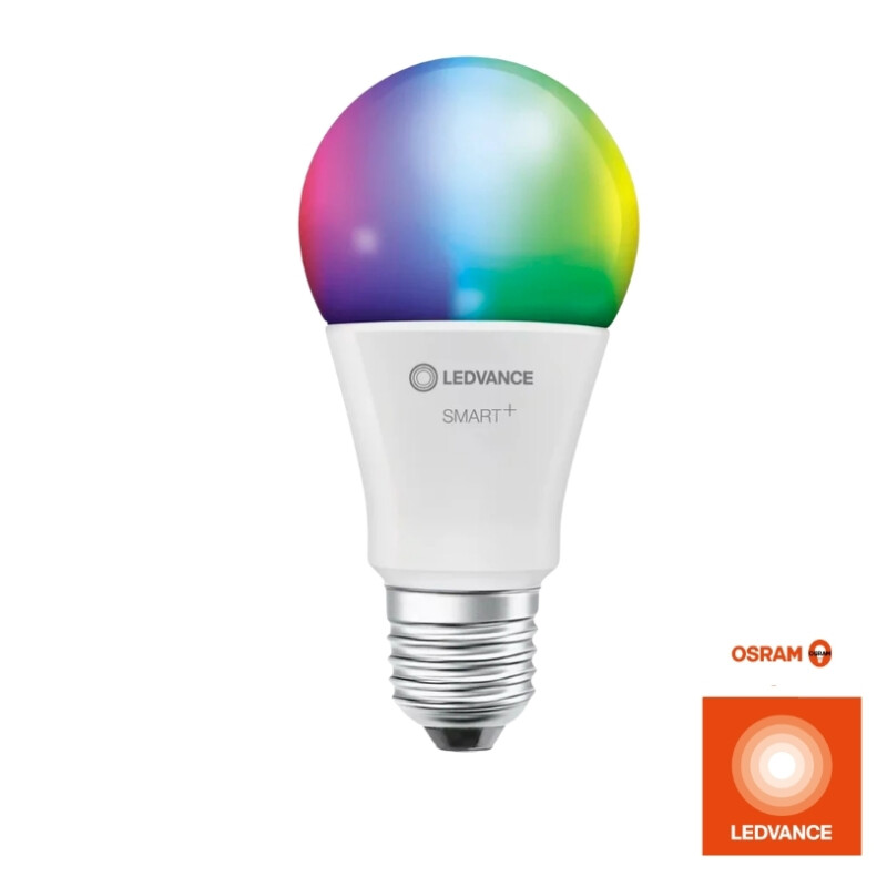 LAMPARA LED SMART LEDVANCE OSRAM RGB A60 9W<br /> WiFi Lámpara LED Smart WiFi LEDVANCE OSRAM A60 9W RGBW
