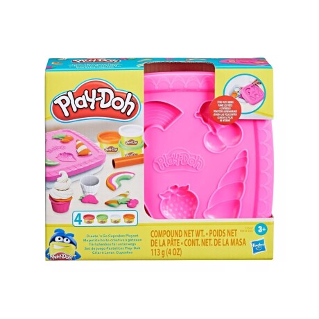 Set x 4 masas Play Doh + contenedor Salmón