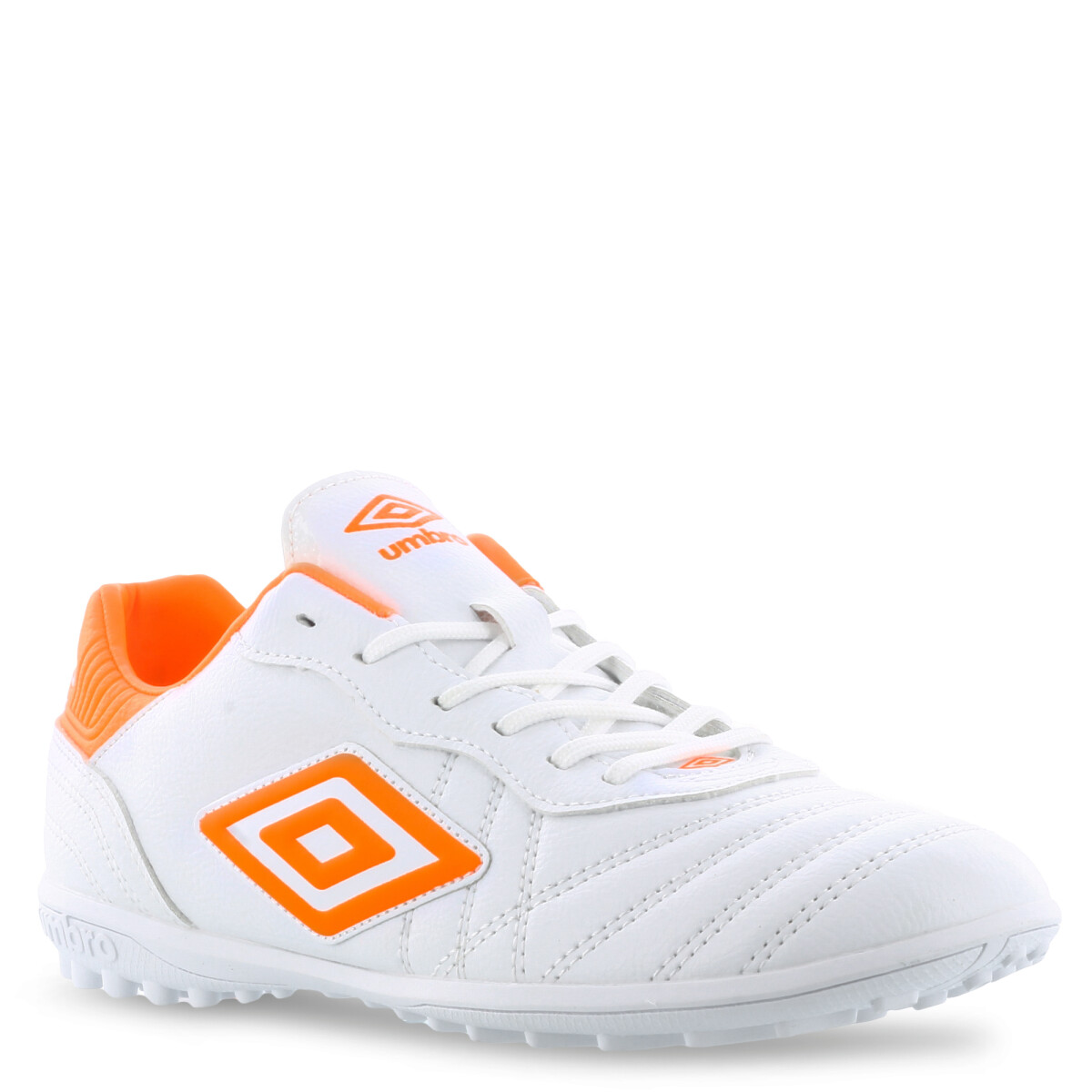 Championes de Hombre Umbro Futbol 5 Touch TF - Blanco - Anaranjado 