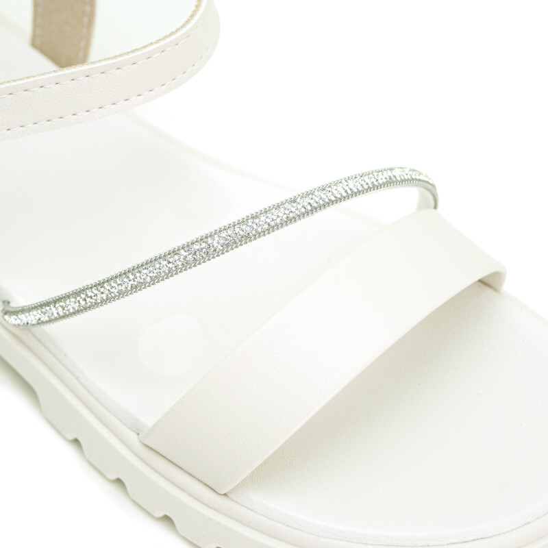 Sandalias Molekinha Zuecos de Mujer - 2344.129-28576 Blanco-cristal
