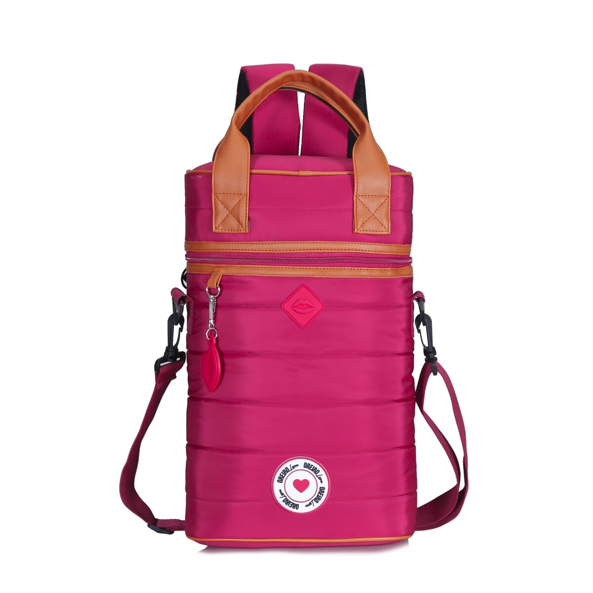 Mochila Matera Las Oreiro Love - Bordó 