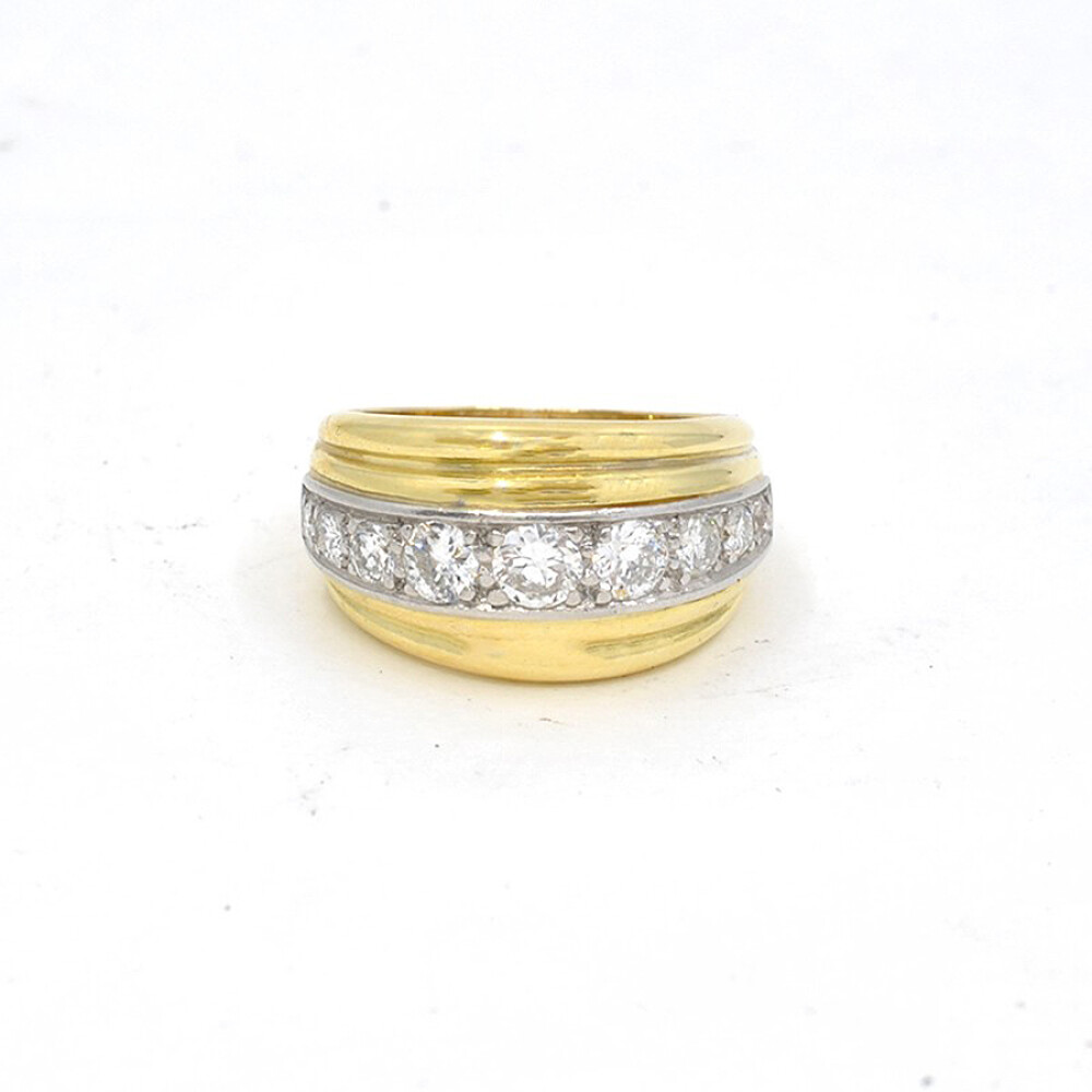 Anillo En Oro 18K Y Brillantes Anillo En Oro 18K Y Brillantes