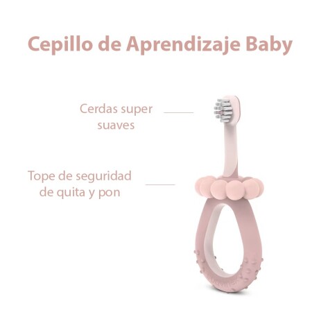 Cepillo Dental Infantil 0-2 Años Suave Raspador Lingual Rosa