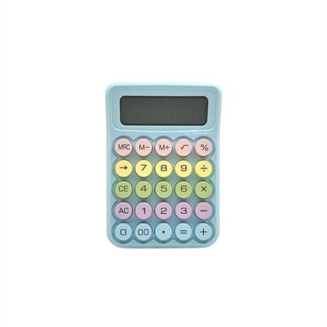 Calculadora 12 digitos color pastel Celeste