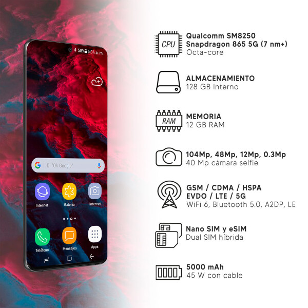 Samsung Galaxy S20 Ultra 12/128 Gb 5g CEL SAMSUNG S20 ULTRA 12/128 GRIS DF