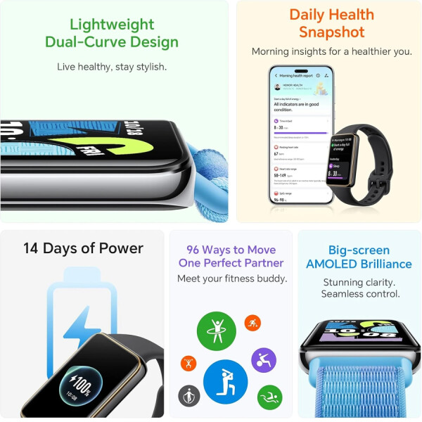 Pulsera Smartband Inteligente Honor Band 10 Black SMARTBAND HONOR 10 BLACK