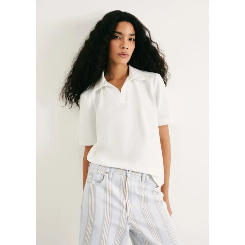 CAMISA POLO MM FEM BEGE CLARO