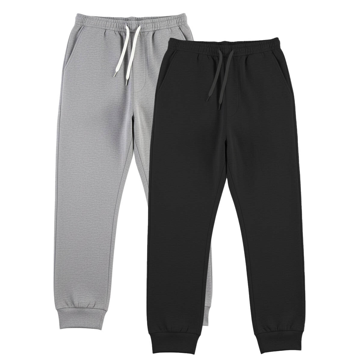 Set X2 Pantalón Deportivo Uzspace Algodón Jogging - Negro Gris 