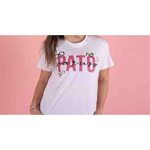 Remera de Mujer You are the tik to my tok Pato Caruso Blanco
