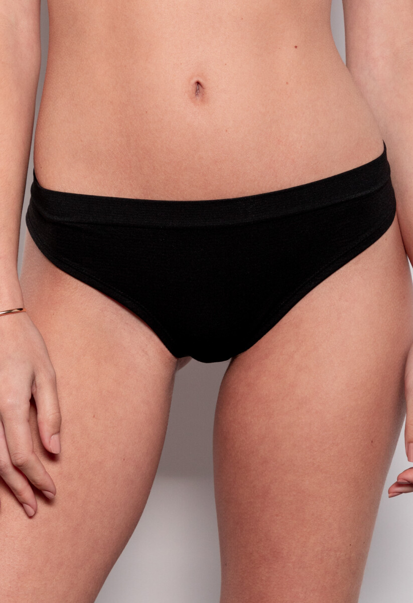 BIKINI SEAMLESS CULOTTE - SIN CAMBIO - Negro 