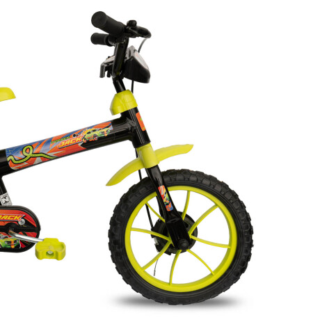 Bicicleta Infantil Verden Con Rueditas Montaña Rod 12 Negro
