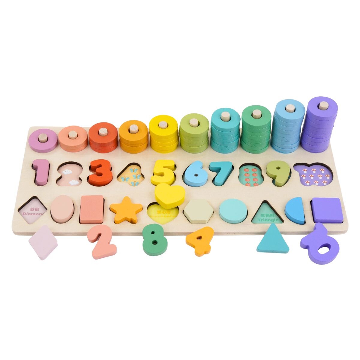 Juego de encastre de madera 