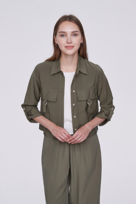 Sobrecamisa Choron Verde Oliva Oscuro