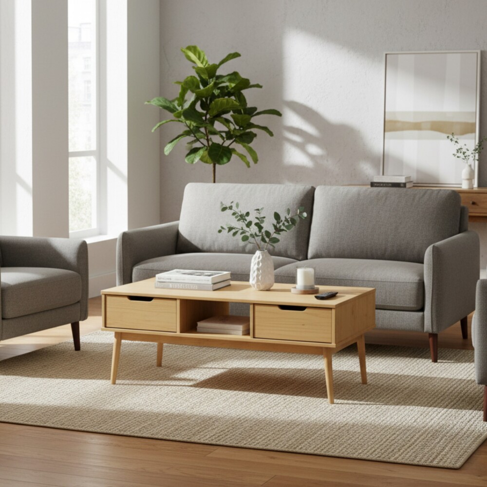 Mesa de Living Nordica Roble