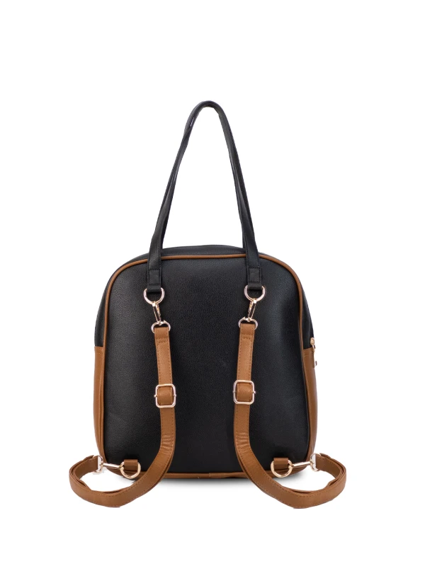 MOCHILA CLARA NEGRO Y SUELA