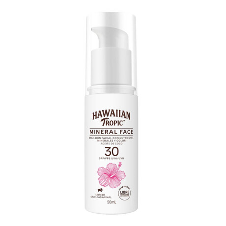 Protector Solar Facial Hawaiian Tropic Mineral Sun Milk en Crema Fps30 50ml Protector Solar Facial Hawaiian Tropic Mineral Sun Milk en Crema Fps30 50ml
