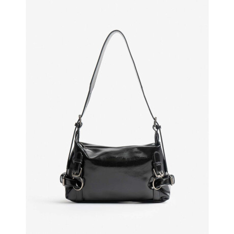 Cartera City Hebillas Negro