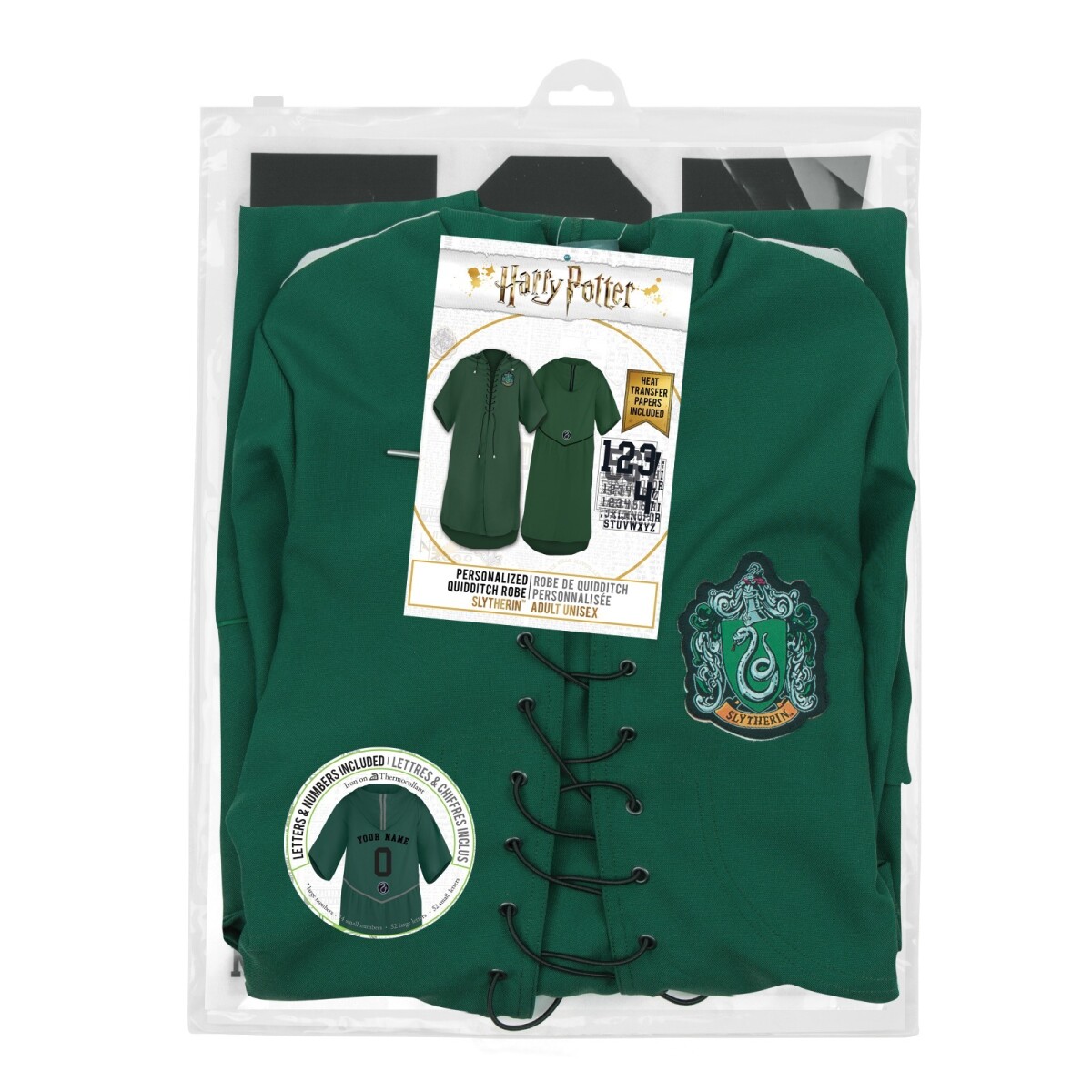Harry Potter Tuníca Wizard - Quidditch Personalized Slytherin (XS) 