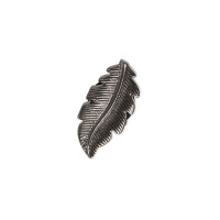 Jibbitz™ Charm Black Feather Negro
