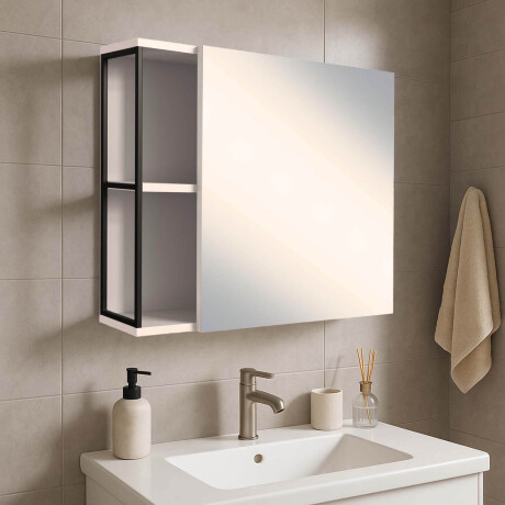 ESPEJO BOTIQUIN DE BAÑO MDP BLANCO ALBI